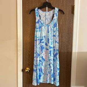 Lilly Pulitzer Cordon dress deep seashell and starfish print size small